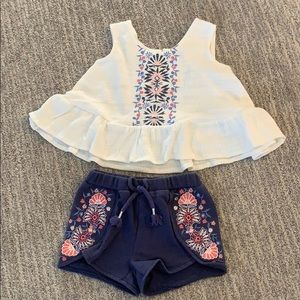 Baby doll style tank/shorts set